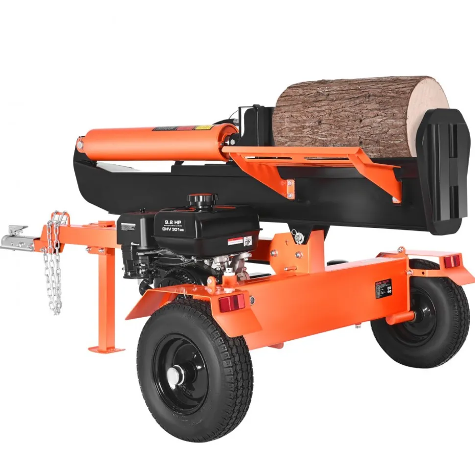 VEVOR 30 Tons Log Splitter, 306CC Engine, Powered Wood Splitter with 2" Ball Coupler, Auto Return, Vertical & Horizontal Mode, Firewood Splitting Wedge Machine for Forestry Harvest
