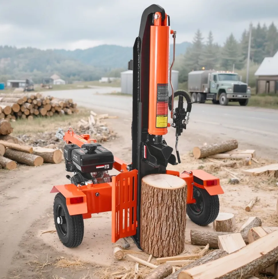 VEVOR 30 Tons Log Splitter, 306CC Engine, Powered Wood Splitter with 2" Ball Coupler, Auto Return, Vertical & Horizontal Mode, Firewood Splitting Wedge Machine for Forestry Harvest