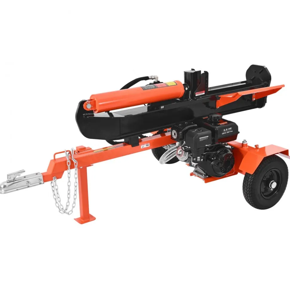 VEVOR 30 Tons Log Splitter, 306CC Engine, Powered Wood Splitter with 2" Ball Coupler, Auto Return, Vertical & Horizontal Mode, Firewood Splitting Wedge Machine for Forestry Harvest