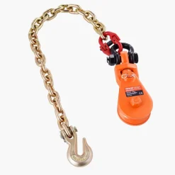 VEVOR 2 Ton Snatch Block with G80 Chain, Swivel Shackle, 3