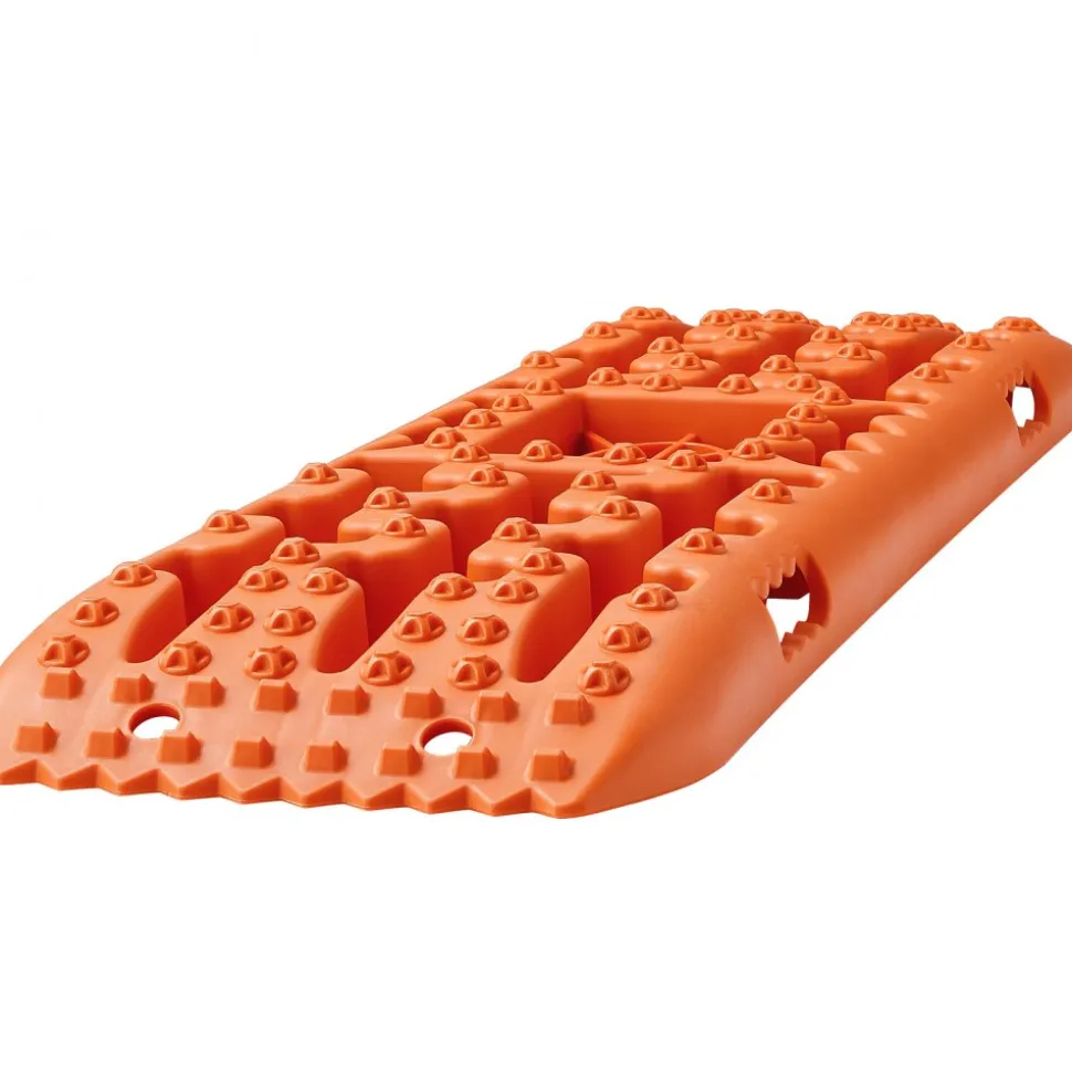 VEVOR 10 TON Traction Boards with PP Material, Recovery Boards for Off-road Vehicles/Cars/Pickups/SUVs/RVs, Pair Tire Traction Mats on Snow, Sand, Mud and Loose Terrain, Storage Bag, Long, Orange