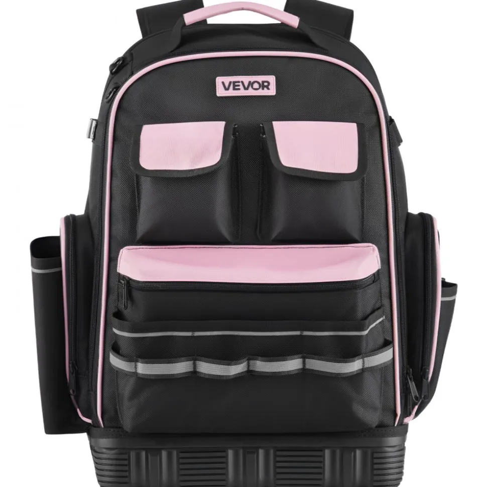 VEVOR Tool Backpack, 56 Pockets, Heavy-duty Tools Storage Organizer Work Bags with Laptop Compartment & Molded Base, Electrician Jobsite Backpack for Electrician, Repairman, and HVAC Techs
