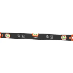 VEVOR Torpedo Level, 3-Piece Included 9/16/24 in, Magnetic Leveler Tool Set Aluminum Alloy, with Clear 3 Green Vials, V-Groove, Hanging Hole, Multi-angle Measurement for Construction Home Renovation