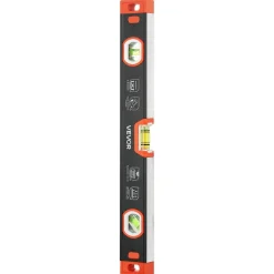 VEVOR Torpedo Level, 3-Piece Included 9/16/24 in, Magnetic Leveler Tool Set Aluminum Alloy, with Clear 3 Green Vials, V-Groove, Hanging Hole, Multi-angle Measurement for Construction Home Renovation
