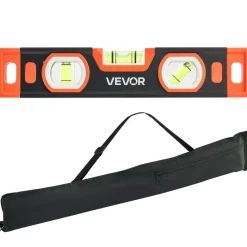VEVOR Torpedo Level, 3-Piece Included 9/16/24 in, Magnetic Leveler Tool Set Aluminum Alloy, with Clear 3 Green Vials, V-Groove, Hanging Hole, Multi-angle Measurement for Construction Home Renovation
