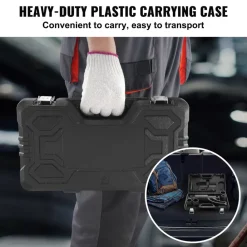 VEVOR Torque Multiplier, Heavy Duty Torque Multiplier Wrench Set, 1 Inch Drive Lug Nut Wrench Torque Multiplier, 1:58 4800N.m Lug Nut Remover, with 4 Sockets and Storage Case for Truck Trailer RV