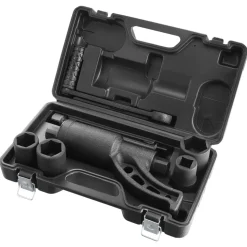 VEVOR Torque Multiplier, Heavy Duty Torque Multiplier Wrench Set, 1 Inch Drive Lug Nut Wrench Torque Multiplier, 1:58 4800N.m Lug Nut Remover, with 4 Sockets and Storage Case for Truck Trailer RV