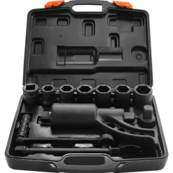 VEVOR Torque Multiplier, 1 Inch Drive Lug Nut Wrench/Multiplier Heavy Duty Torque Multiplier Wrench Set, 1:64 6,800N.m Lug Nut Remover, Includes 8 Sockets (24-38mm) and Storage Case