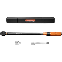 VEVOR Torque Wrench 1/2-inch Drive Click Torque Wrench ±3% High Precision, 29.4-294.1 lbf-ft / 40-400 N.m, Dual Scale Readings, with Extension Bar, Adapter and Storage Case, for Automotive Repair