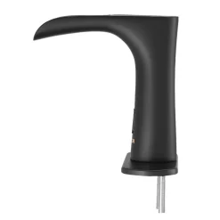 VEVOR Touchless Bathroom Sink Faucet, Automatic Motion Sensor Waterfall Restroom Toilet Faucet with Hole Cover Plate, Modern Electronic Sensor Hot/Cold Water for 9/16 in Pipe Commercial,Matte Black