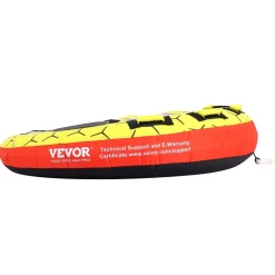 VEVOR Towable Tube for Boating, 1-3 Riders Inflatable Boat Tubes and Towables, 510 lbs, 63