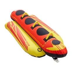 VEVOR Towable Tubes for Boating, 1-3 Riders Inflatable Boat Tubes and Towables, 510lbs Capacity Hot Dog Water Sport Tube for Boat to Pull - with Full Nylon Cover, Padded Handles & Speed Safety Valve