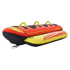 VEVOR Towable Tubes for Boating, 1-3 Riders Inflatable Boat Tubes and Towables, 510lbs Capacity Hot Dog Water Sport Tube for Boat to Pull - with Full Nylon Cover, Padded Handles & Speed Safety Valve