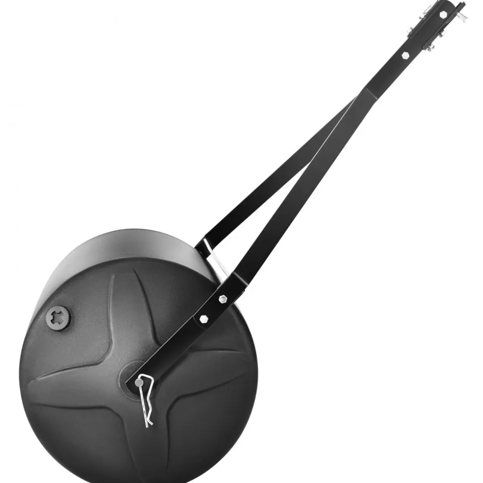 VEVOR Tow Behind Lawn Roller, 400lbs Sand/Water Filled Yard Roller, LLDPE Drum and Steel Frame Sod Roller with Easy-turn Plug, Tow Behind a Tractor or ATV for Lawn, Garden, Farm, Park, Black