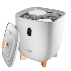 VEVOR Towel Warmers for Bathroom, 25 L Towel Warmer Bucket with Auto Shut Off for Spa Fits up to 5 Oversized Bath Towels, Blankets, Clothes, Bathrobes, PJ's and More