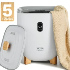 VEVOR Towel Warmers for Bathroom, 25 L Towel Warmer Bucket with Auto Shut Off for Spa Fits up to 5 Oversized Bath Towels, Blankets, Clothes, Bathrobes, PJ's and More