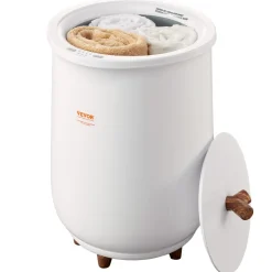 VEVOR Towel Warmers for Bathroom, Towel Warmer Bucket Auto Shut Off for Spa Fits up to 3 Oversized Bath Towels, Blankets, Clothes, Bathrobes, PJ's and More