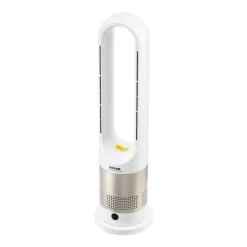 VEVOR Tower Fan Bladeless, 16 ft/s Velocity Quiet Floor Fan that Blows Cold & Heating Air, 80° Oscillating Fans with 8 Speeds, 9H Timer, Standing Fans with Remote Control for Bedroom, Office, Home