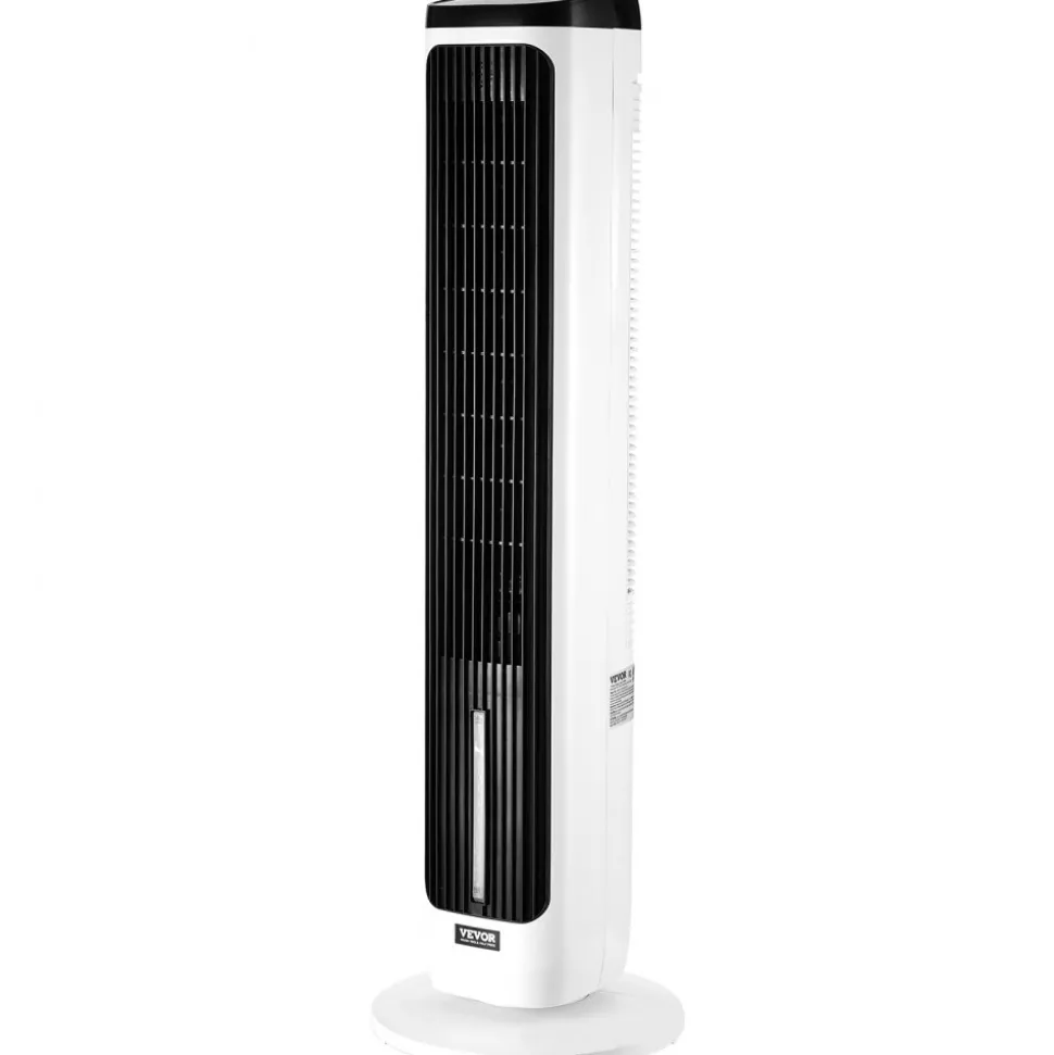 VEVOR Tower Fan, 23.3ft/s Velocity Quiet Floor Fan, 70° Oscillating Fans for Indoors with 9 Speeds, 4 Modes, 24H Timer, Portable Standing Bladeless Fan with Remote Control for Bedroom, Office, Home