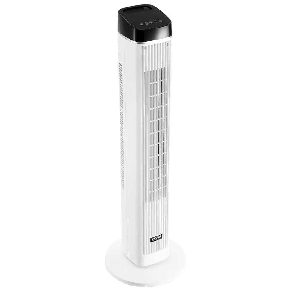 VEVOR Tower Fan, 22 ft/s Velocity Quiet Floor Fan, 70° Oscillating Fans for Indoors with 3 Speeds, 4 Modes, 12H Timer, Portable Standing Bladeless Fan with Remote Control for Bedroom, Office, Home