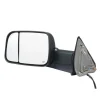 VEVOR Towing Mirrors, for 2009-2018 Dodge Ram 1500, 2010-2018 Ram 2500 3500, 2019-2023 Ram 1500 Classic Model, Power Heated with Signal Light & Puddle Light, Manual Controlling Flipping Folding, Black