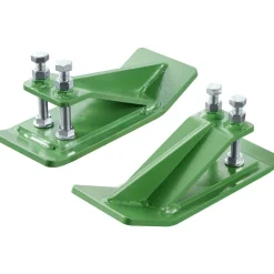 VEVOR Tractor Bucket Protector, 2PCS Heavy Duty Steel Bucket Edge Protectors, Edge Tamer Anti-Skid Device with Double Hexagon Lock Nuts and Bolts, for Snow, Leave Removal & Spreading Gravel (Green)
