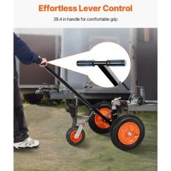 VEVOR Trailer Dolly, 1000lbs Tongue Weight Capacity, Carbon Steel Trailer Mover with 2 inch Ball, 14 inch Pneumatic Tires, Portable Tow Dolly for Moving RV Trailer