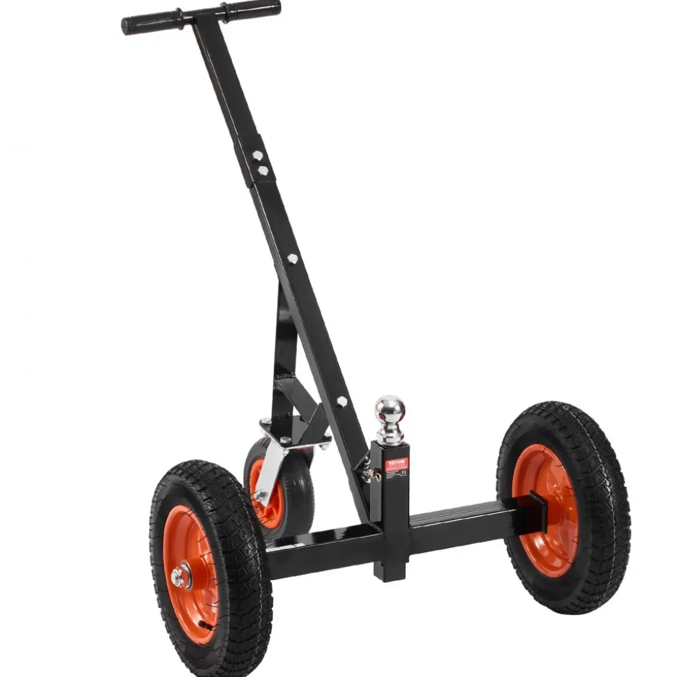 VEVOR Trailer Dolly, 1000lbs Tongue Weight Capacity, Carbon Steel Trailer Mover with 2 inch Ball, 14 inch Pneumatic Tires, Portable Tow Dolly for Moving RV Trailer