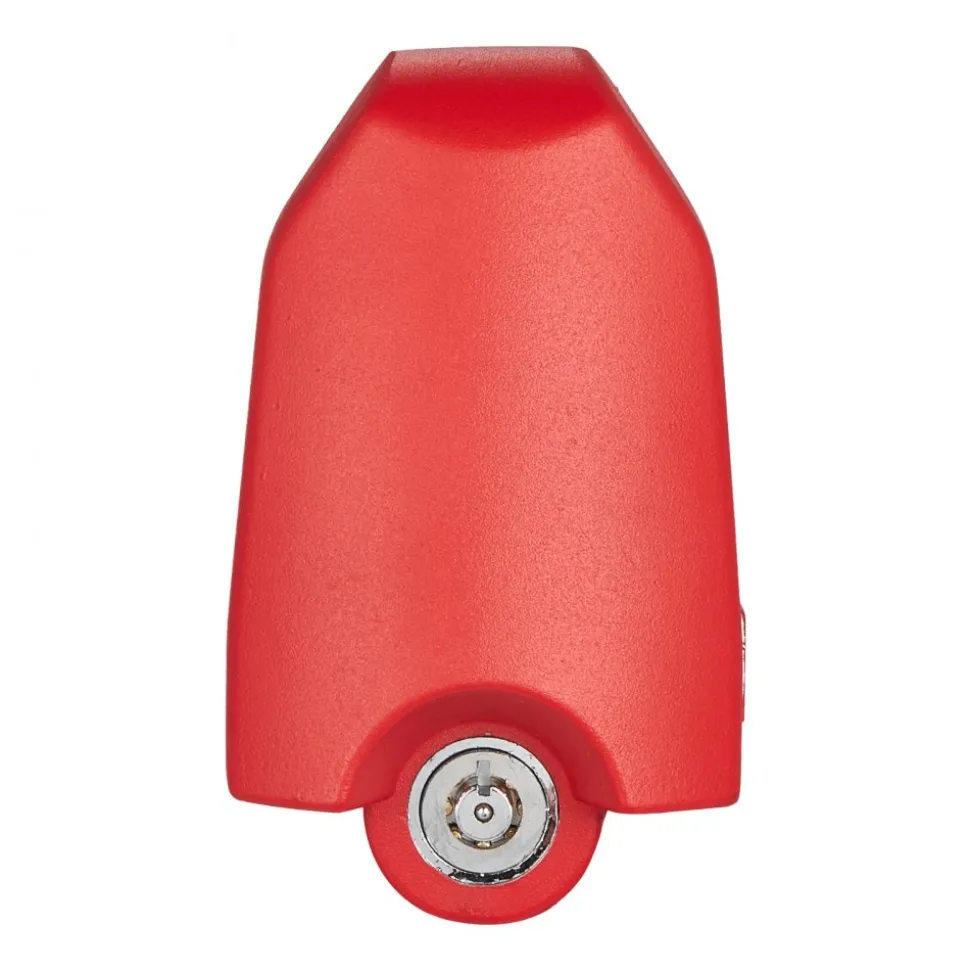 VEVOR Trailer Hitch Lock, Fits for 1-7/8 in, 2 in, 2-5/16 in Couplers, Heavy-Duty Anti-Theft Trailer Ball Lock with 3 Keys, Prying-Resistant & Impact-Resistant, Fits for RVs, Boats, Trailers, Red