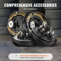 VEVOR Trailer Hub Drum Kits 8 on 6.5