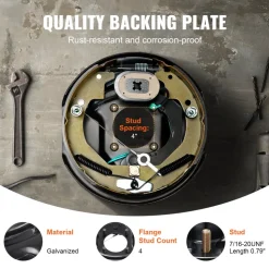 VEVOR Trailer Hub Drum Kits 5 on 4.5