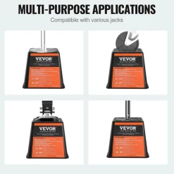 VEVOR Trailer Jack Block, 6000 lbs Capacity per RV Leveling Block, High-quality Polypropylene RV Camper Stabilizer Blocks, RV Travel Accessories Use for Any Tongue Jack, Post, Foot, 5th Wheels, 4-Pack