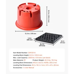 VEVOR Trailer Jack Blocks, 8