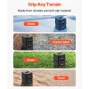 VEVOR Trailer Jack Blocks, 6" High Heavy Duty RV Leveling Blocks, Each with 6000 lbs Capacity, as RV Jack Stand, Stool, Camper Accessories, for Travel Trailers, 5th Wheels Class A/C Motorhomes, 2 Pcs