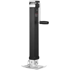 VEVOR Trailer Jack, 8000 lbs Dynamic Load Capacity, Weld-on Pipe-Mount Swivel Trailer Jack with Ergonomic Handle, 15-inch Vertical Travel, Suitable for RV, Horse, Utility, Camping and Yacht Trailers