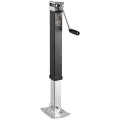 VEVOR Trailer Jack, 8000 lbs Dynamic Load Capacity, Weld-on Pipe-Mount Swivel Trailer Jack with Ergonomic Handle, 15-inch Vertical Travel, Suitable for RV, Horse, Utility, Camping and Yacht Trailers