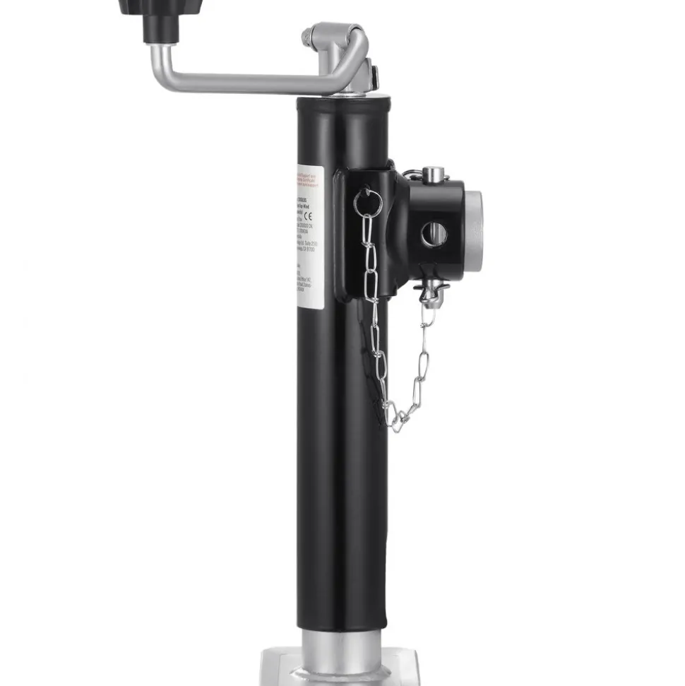 VEVOR Trailer Jack, 2000 lbs Dynamic Load Capacity, Weld-on Pipe-Mount Swivel Trailer Jack, 10" Lift Trailer Jack Stand with Handle for RV Trailer, Horse Trailer, Utility Trailer, and Yacht Trailer
