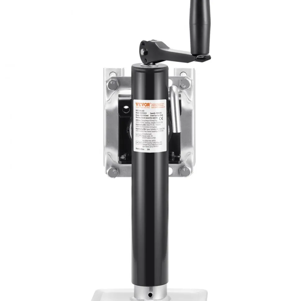 VEVOR Trailer Jack, 2000 lbs Dynamic Load Capacity, Heavy Duty Swivel Bolt-on Trailer Jack, 10" Lift Trailer Jack Stand with Handle for RV Trailer, Horse Trailer, Utility Trailer, and Yacht Trailer