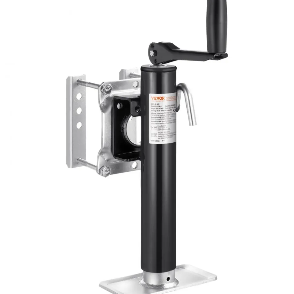 VEVOR Trailer Jack, 2000 lbs Dynamic Load Capacity, Heavy Duty Swivel Bolt-on Trailer Jack, 10" Lift Trailer Jack Stand with Handle for RV Trailer, Horse Trailer, Utility Trailer, and Yacht Trailer