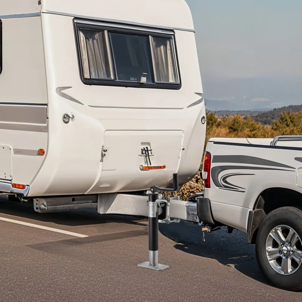 VEVOR Trailer Jack, 2000 lbs Dynamic Load Capacity, Heavy Duty Swivel Bolt-on Trailer Jack, 10" Lift Trailer Jack Stand with Handle for RV Trailer, Horse Trailer, Utility Trailer, and Yacht Trailer