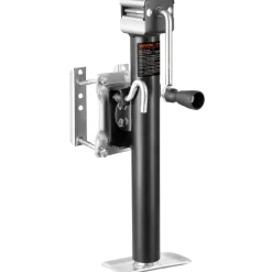 VEVOR Trailer Jack, 2500 lbs Dynamic Load Capacity, Heavy Duty Swivel Bolt-on Trailer Jack with Ergonomic Handle, 15-inch Vertical Travel, Suitable for RV, Horse, Utility, Camping and Yacht Trailers
