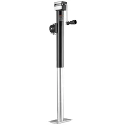 VEVOR Trailer Jack, 5000 lbs Dynamic Load Capacity, Weld-on Pipe-Mount Swivel Trailer Jack with Ergonomic Handle, 15-inch Vertical Travel, Suitable for RV, Horse, Utility, Camping and Yacht Trailers
