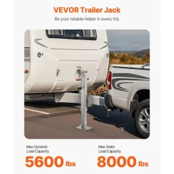 VEVOR Trailer Jack, 8000 lbs Static Load Capacity, Heavy Duty Swivel Bolt-on Trailer Jack, 28.5