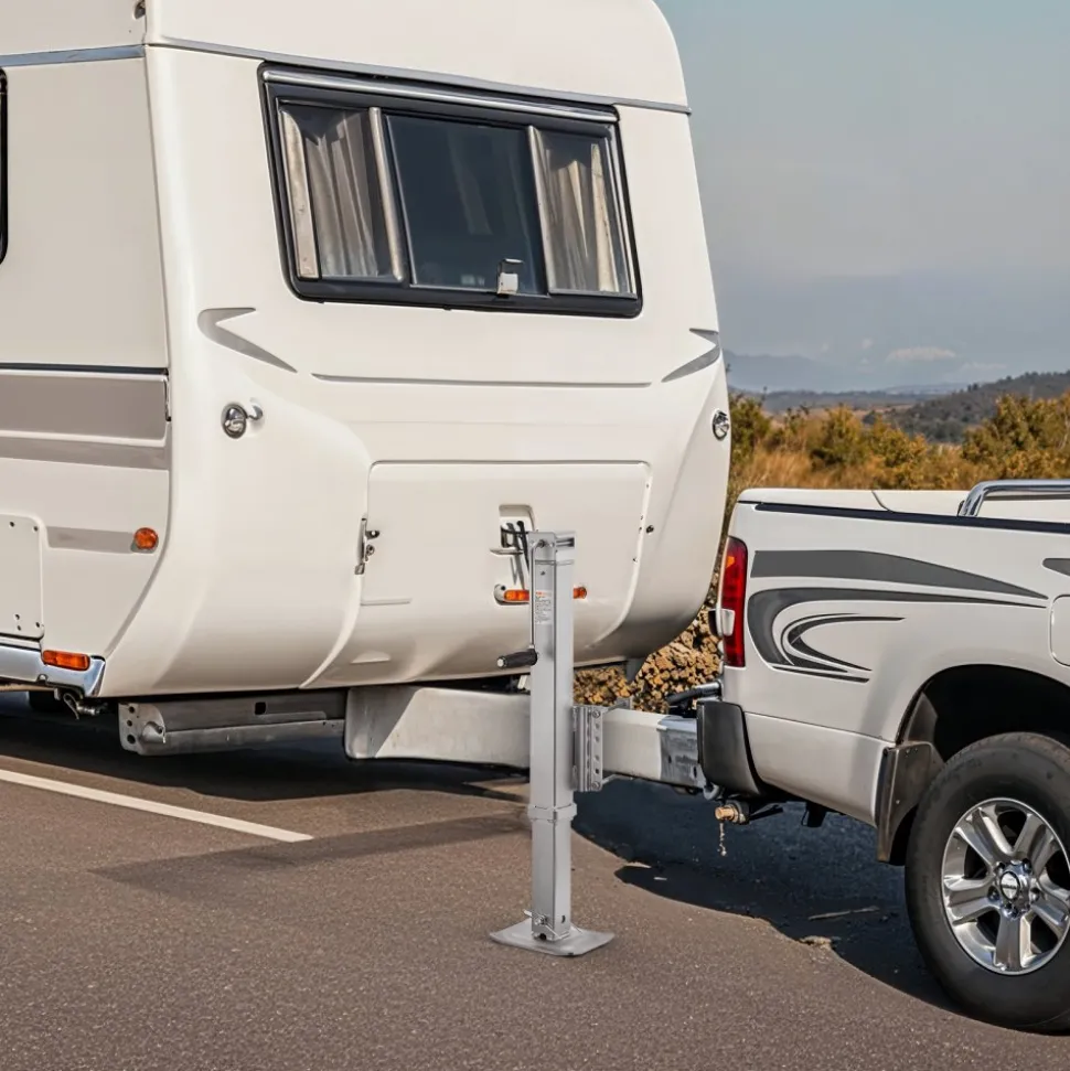 VEVOR Trailer Jack, 8000 lbs Static Load Capacity, Heavy Duty Swivel Bolt-on Trailer Jack, 28.5" Lift Trailer Jack Stand with Handle for RV Trailer, Horse Trailer, Utility Trailer, and Yacht Trailer