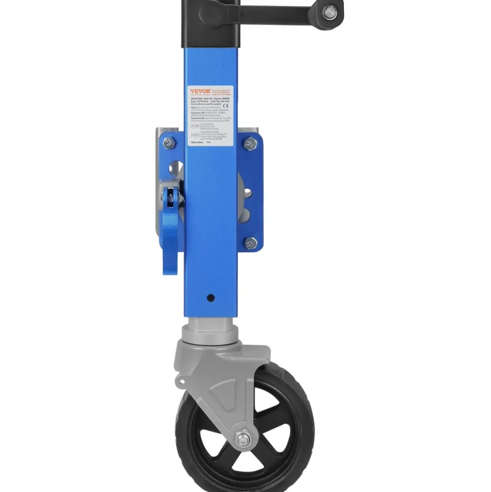 VEVOR Trailer Jack with Wheel, 1600 lbs Heavy Duty Swivel Boat Trailer Jack PP Single Wheel, 10" Lift, Bolt-on Trailer Tongue Jack with Ergonomic Handle for RV, Boat, Horse Trailer, Utility Trailer