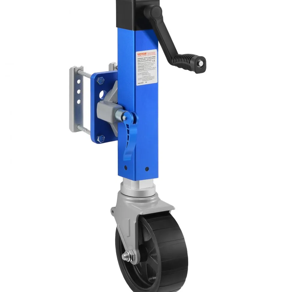 VEVOR Trailer Jack with Wheel, 1600 lbs Heavy Duty Swivel Boat Trailer Jack PP Single Wheel, 10" Lift, Bolt-on Trailer Tongue Jack with Ergonomic Handle for RV, Boat, Horse Trailer, Utility Trailer