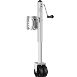 VEVOR Trailer Jack with Wheel, 2000 lbs Load Capacity, Heavy Duty Swivel Boat Trailer Jack with PP Single Wheel & Ergonomic Handle, 12-inch Lift, Fit for RVs, Boats, Horse Trailers, Utility Trailers