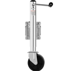 VEVOR Trailer Jack with Wheel, 2000 lbs Load Capacity, Heavy Duty Swivel Boat Trailer Jack with PP Single Wheel & Ergonomic Handle, 12-inch Lift, Fit for RVs, Boats, Horse Trailers, Utility Trailers