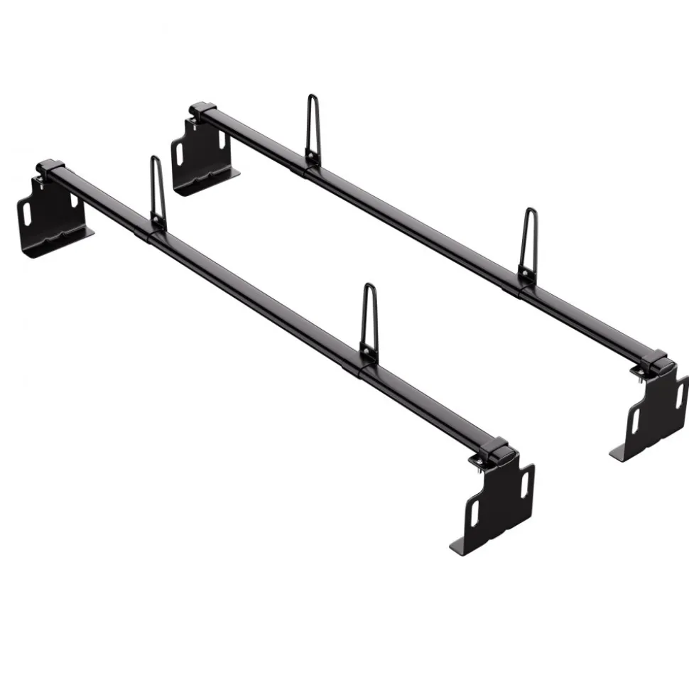 VEVOR Trailer Ladder Rack, 60" 2 Crossbars Ladder Roof Rack, Heavy-duty Steel Van Roof Ladder Rack, 500 lbs Capacity Van Ladder Rack, Fit for Universal Truck Roofs
