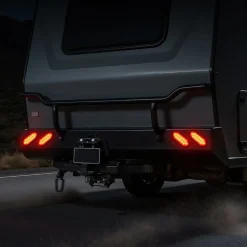 VEVOR Trailer Lights, 4PCS 12V Oval LED Trailer Tail Lights Kit with Stop Brake Turn Tail Lamp, Waterproof Tow Lighting Kit for Boat Truck Camper RV Snowmobile Bus Caravan, 2 Mounting Options, Red